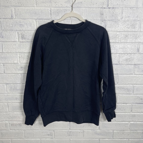Y-3 Adidas Yohji Yamamoto Black Logo Crewneck Sweatshirt Mens Size M Pullover